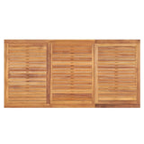 3 Piece Garden Dining Set Solid Wood Teak - Low Angle