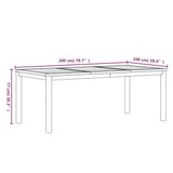 3 Piece Garden Dining Set Solid Wood Teak - Extra Image