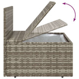 Garden Middle Sofas 4 pcs Grey 57x57x56 cm Poly Rattan