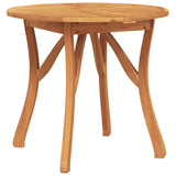 5 Piece Garden Dining Set Solid Wood Acacia - Close-Up Angle