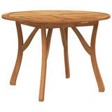 5 Piece Garden Dining Set Solid Wood Acacia - Close-Up Angle