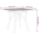 3 Piece Garden Dining Set Solid Wood Acacia - Extra Image