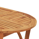 7 Piece Garden Dining Set Solid Wood Acacia - Low Angle