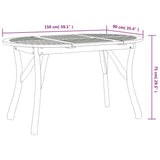 7 Piece Garden Dining Set Solid Wood Acacia