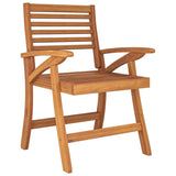 7 Piece Garden Dining Set Solid Wood Acacia - 45-Degree Angle
