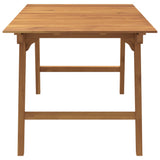 5 Piece Garden Dining Set Solid Wood Acacia