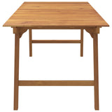 7 Piece Garden Dining Set Solid Wood Acacia