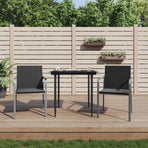 Garden Chairs with Cushions 2 pcs Black 56x59x84 cm Poly Rattan