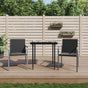 Garden Chairs with Cushions 2 pcs Black 56x59x84 cm Poly Rattan