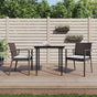 Garden Chairs with Cushions 2 pcs Brown 56.5x57x83 cm
