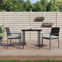 Garden Chairs with Cushions 2 pcs Black 54x62.5x89 cm