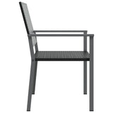 Garden Chairs 2 pcs Black 54x62.5x89 cm Poly Rattan - 45-Degree Angle