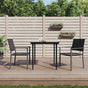Garden Chairs 2 pcs Black 54x62.5x89 cm Poly Rattan
