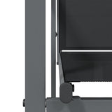 Garden Chairs 2 pcs Black 55x61.5x90 cm Textilene and Steel - Close-Up Angle