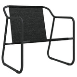 3 Piece Garden Lounge Set with Cushions Anthracite Steel - Rear View