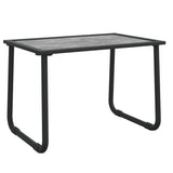 3 Piece Garden Lounge Set with Cushions Anthracite Steel - Low Angle