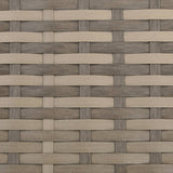 Garden Chair with Footstool Light Brown Poly Rattan