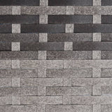 2-Seater Garden Bench Grey Poly Rattan - Close-Up Angle