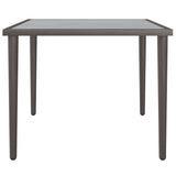 Garden Table Grey 48x48x37 cm Steel