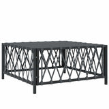 Garden Table Anthracite 70x70x34 cm Woven Fabric