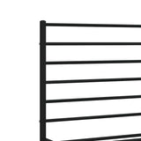 Metal Bed Frame without Mattress with Footboard Black 135x190 cm - Extra Image