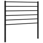 Metal Replace Headboard Black 90 cm