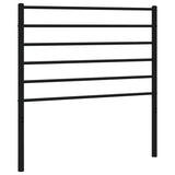 Metal Headboard Black 90 cm - Front View