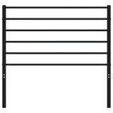 Metal Replace Headboard Black 90 cm