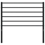 Metal Replace Headboard Black 90 cm