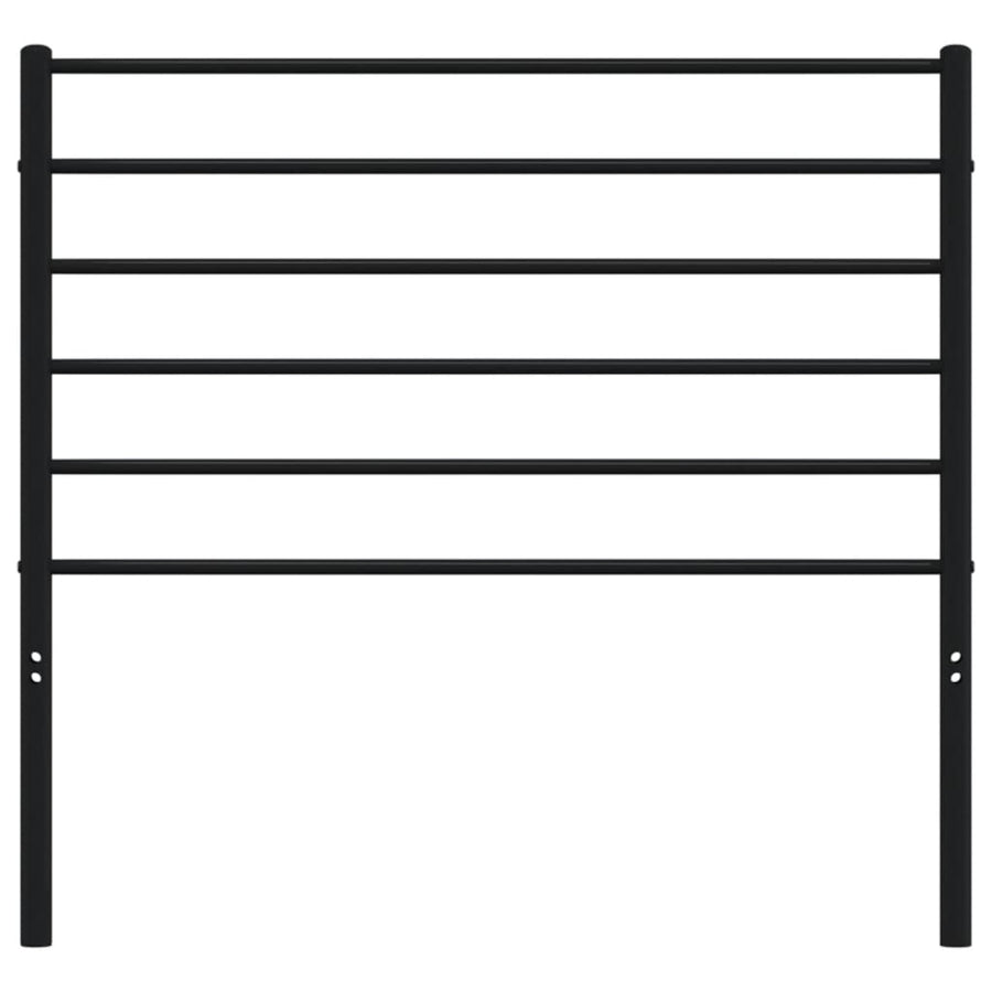 Metal Replace Headboard Black 90 cm