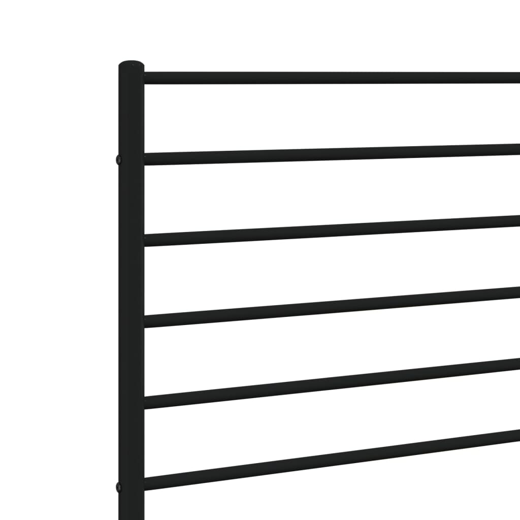 Metal Replace Headboard Black 90 cm