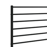 Metal Headboard Black 90 cm - Rear View