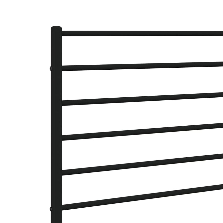 Metal Replace Headboard Black 90 cm