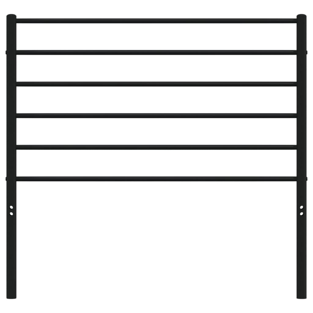 Metal Replace Headboard Black 107 cm