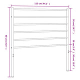 Metal Replace Headboard Black 107 cm