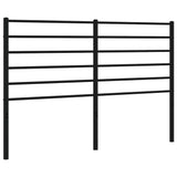 Metal Replace Headboard Black 135 cm - Front View