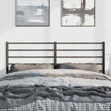 Metal Replace Headboard Black 135 cm - Side View