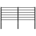 Metal Replace Headboard Black 135 cm