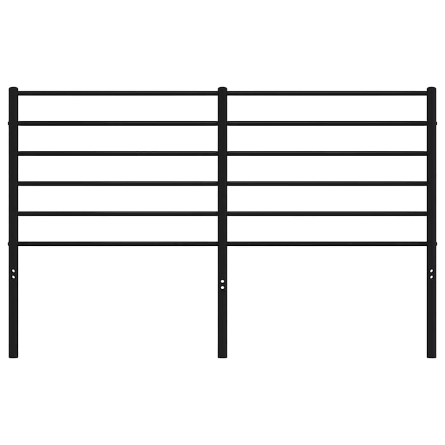 Metal Replace Headboard Black 135 cm