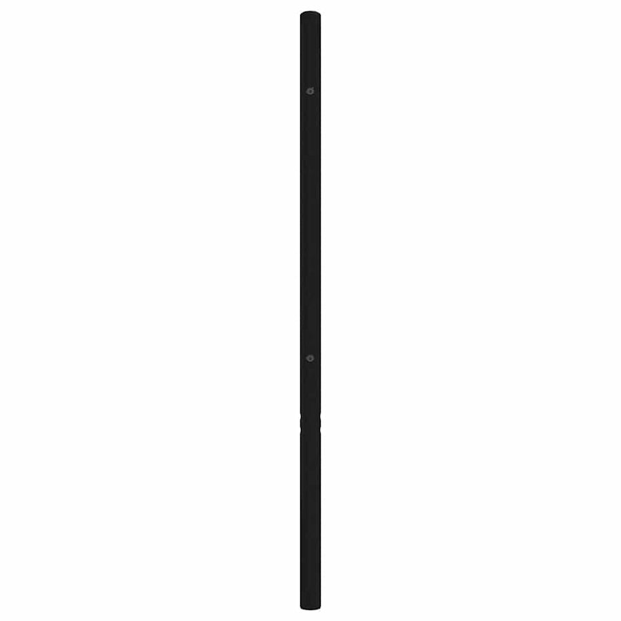 Metal Replace Headboard Black 135 cm
