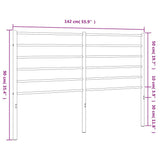 Metal Replace Headboard Black 135 cm
