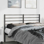 Metal Replace Headboard Black 135 cm