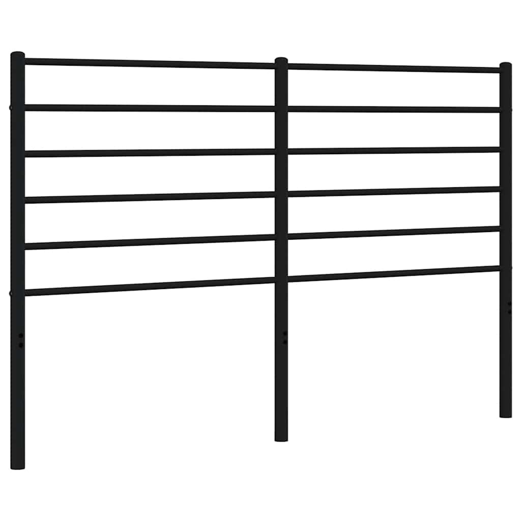 Metal Replace Headboard Black 150 cm