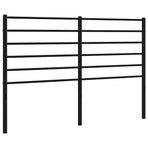 Metal Replace Headboard Black 150 cm