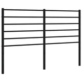 Metal Replace Headboard Black 150 cm - Front View