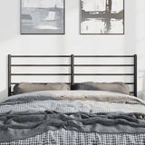 Metal Replace Headboard Black 150 cm - Side View