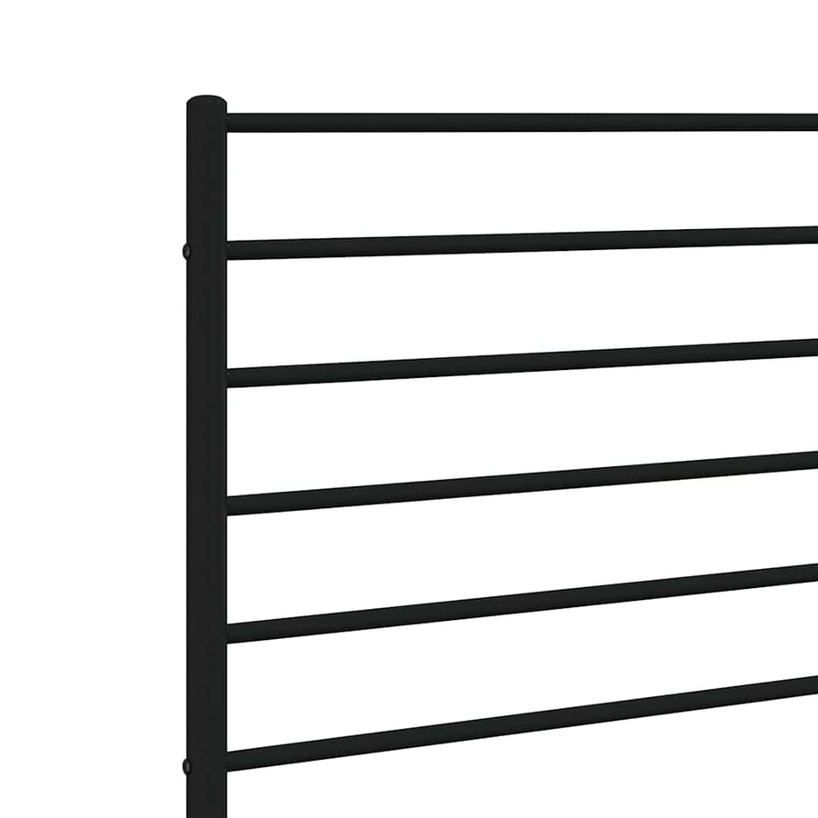 Metal Replace Headboard Black 150 cm
