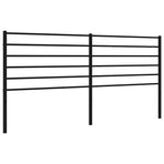 Metal Replace Headboard Black 180 cm