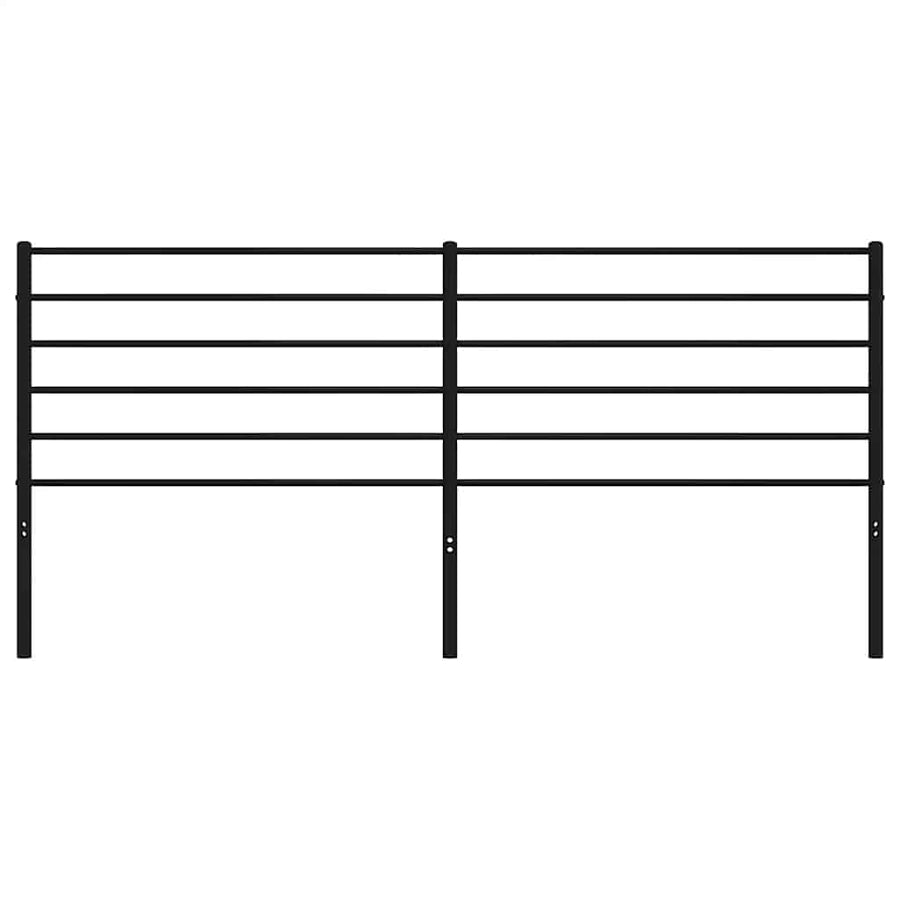 Metal Replace Headboard Black 180 cm