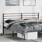 Metal Replace Headboard Black 180 cm